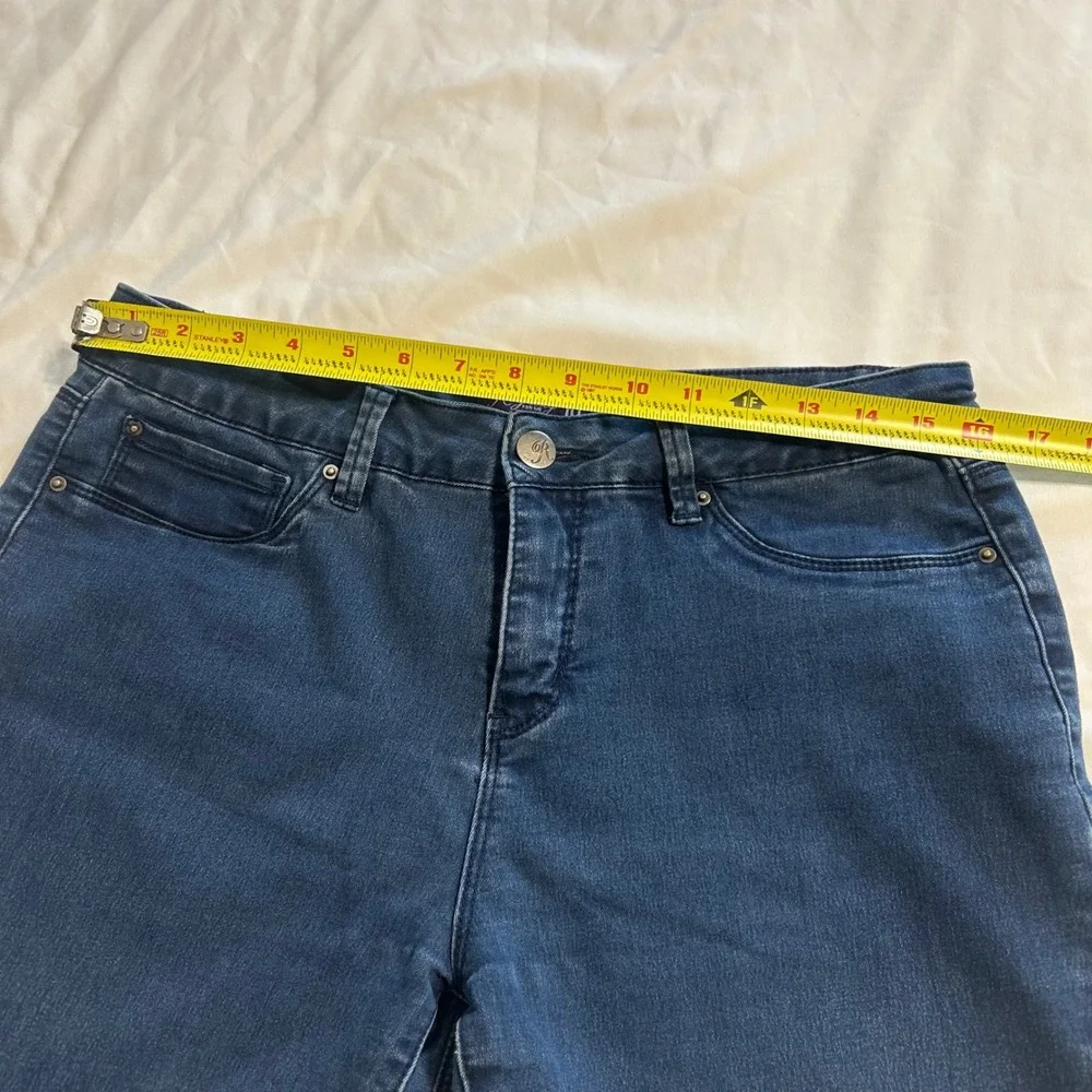 Royalty For Me Womens Blue Denim Bermuda Shorts Size 10‎ Dark Wash Stretch